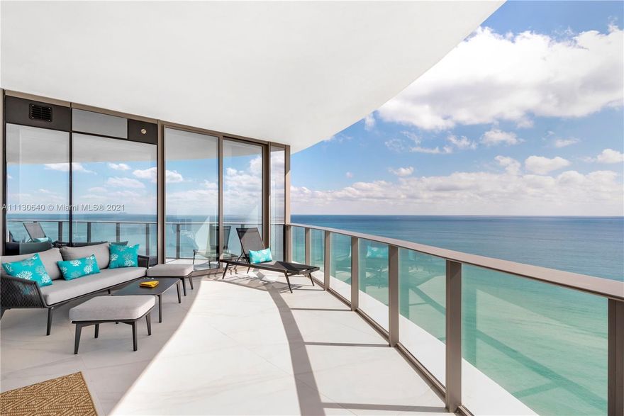 Step inside the stunning Unit 1102 at The Ritz Carlton Residences in Sunny Isles Beach. This 2,475 Sq. Ft. flow-thru smart home by architect Arquitectonica & designer Michele Bonan artfully brings you unobstructed ocean, city, and Intracoastal views. This home has 3 bedrooms plus a family room, 3.5 bathrooms, a private elevator, and airy 10 ft ceilings. Any chef would enjoy the gourmet Gaggenau kitchen with Snaidero cabinetry and Ceasarstone quartz when hosting their guests on the picturesque open balcony. Visit the private 33rd-floor club, spa, and state-of-the-art fitness facilities. Relax in the lush beach garden with 250 linear feet of private beach with cabanas or any of the oceanfront and sunset pools.