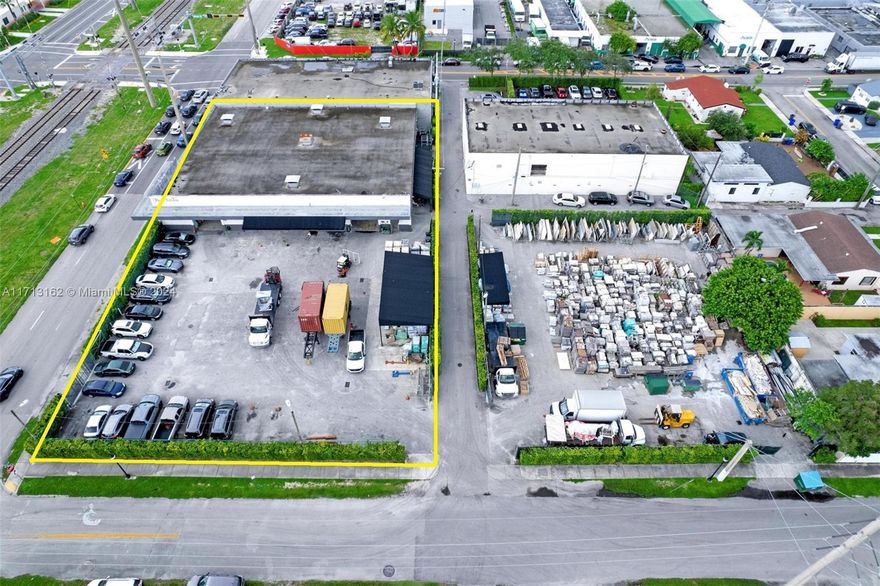 Property Details:
- Lot Size: 30,159 square feet
- Building Size: 12,438 square feet
- Parking Lot/Staging Area: 17,721 square feet
- Number of Bathrooms: 2
- Office equipped with AC
- Bay Door SW: 10 feet high by 14 feet wide
- Bay Door SE: 11 feet high by 13 feet wide
- Bay Door SE: 12 feet high by 14 feet wide
- Bay Door NE: 12 feet high by 14 feet wide
The office is equipped with air conditioning