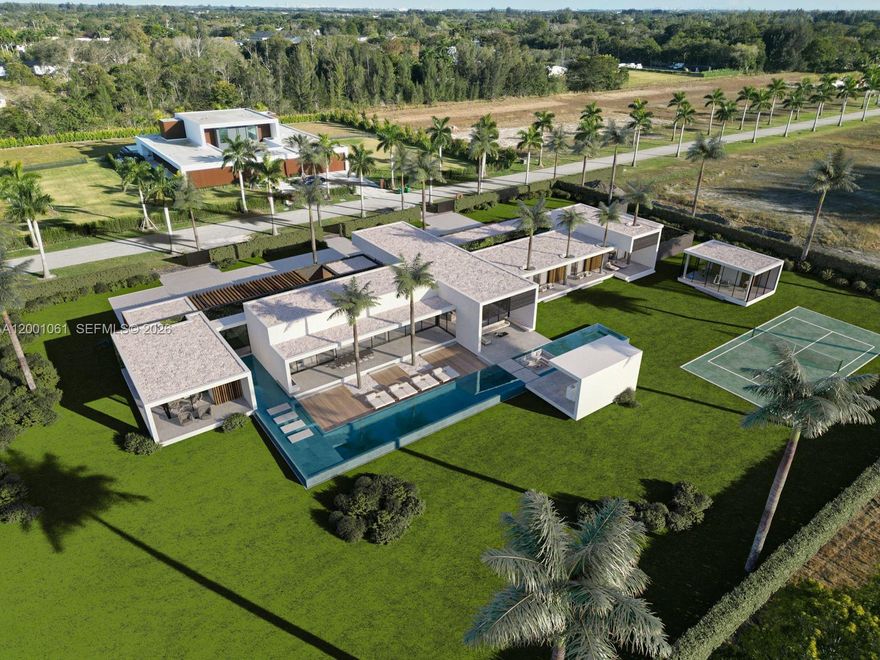 All New Spec Home Currently Under Construction.  Akai Estates features an exclusive 16 Ultra Luxury Residences within a 44 Acre Development.  Enjoyment without limits is the spirit behind this magnificent Internationally World Renowned Architect designed- Vasco Viera, Estate A.  Featuring 1 Level, 7 Bedrooms, 8.5 Bathrooms, 10,899 Living Areas under Air, 20,577 Total Area Sq ft, a dazzling Infinity-Edge 3,039 Sq ft Swimming all on a square shaped 2 Acre lot.  Pool with In Pool Seating at the rear of the property boasts two sun decked pavilions-one that leads to the glass-walled Home Gym and private sports courts, and another with custom sunken living room, Covered Summer Kitchen and fire pit for outdoor Dining. Inside Theatre Room, formal Dining Room, Den and Game room offer even more ways to unwind. Ultimate Splendor. Understated style.  Tucked away in one of the areas most sought after residential havens - Southwest Ranches & Akai Estates are a refreshingly different way to encounter the best of South Florida living! Lush landscaping and beautiful Royal Palm Trees welcome you home with a 24/7 Guard at the Main Entrance.  Each individual property is fully fenced and lushly landscaped.  Where Privacy Meets Prestige can be yours to claim here at Akai Estates.  The promise of Luxury at every turn.