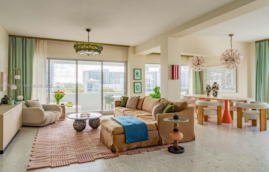 Enjoy beautiful unobstructed views of Biscayne Bay and the skyline of Miami and Miami Beach from the best line in The Belle Towers. 6B features new impact windows throughout, oversized bedrooms and living space. The B line  is the sought after line in the building with direct views overlooking Biscayne Bay, Miami Beach & Miami skyline, Star Island and more. With only 46 Units Belle Towers is one of Belle Isles most exclusive buildings. Known for its Art Deco and Midcentury Modern Design, Belle Towers offers oversized one and two bedroom units and incredible views of Biscayne Bay, Miami and Miami Beach skylines, Star Island and incredible sunrises and sunsets. This boutique property offers the best in deco design and incredible location.