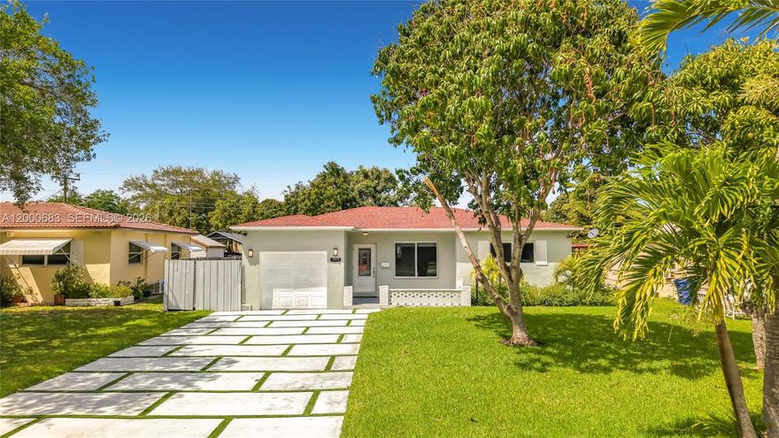 Step into a world of comfort and modern elegance at this beautifully renovated residence with 3 bedrooms and 2 pristine bathrooms, perfectly tailored for families or anyone seeking a serene retreat in an inviting community.
The moment you enter, you’ll be greeted by a warm ambiance and stylish updates that make this home truly special. Enjoy contemporary finishes, an open layout, and abundant natural light that creates an inviting atmosphere throughout. New roof and impact-resistant windows. These features not only enhance the home's safety but also improve energy efficiency, ensuring year-round comfort. Set on a generous lot, this property offers plenty of outdoor space for activities, gardening, or simply basking in the Florida sun. Imagine hosting summer BBQs, playing with pets, or enjoying peaceful evenings under the stars. Nestled in a vibrant community, this residence is just minutes away from local parks, shopping, dining, and entertainment options. Whether you’re enjoying a day out at a nearby beach or indulging in local cuisine, you’ll find that convenience is at your doorstep. North Miami Beach is a fantastic place to call home. With access to excellent schools, recreational facilities, and cultural attractions, you’ll find everything you need right nearby. Don’t miss out on this opportunity! For more details and to schedule a private showing, contact the listing agent today. Your dream home is just a call away! Offered AS-IS.