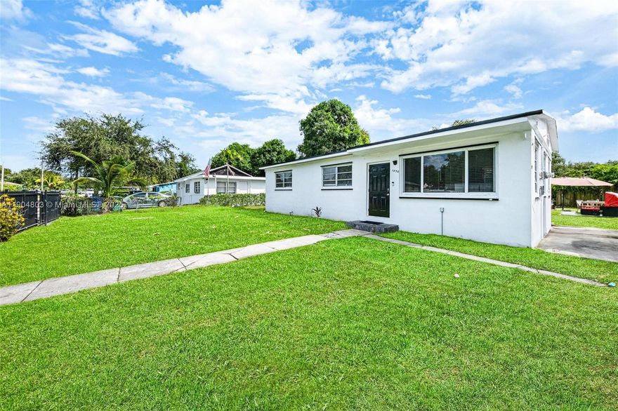 Discover this 3 bedroom residence centrally located to I-95, Downtown, Wynwood, & more! Featuring an updated kitchen with beautiful finishes, full size washer/dryer, and open living spaces, this residence is move-in ready.  Out back, there are endless possibilities with room for a pool, summer kitchen, etc.