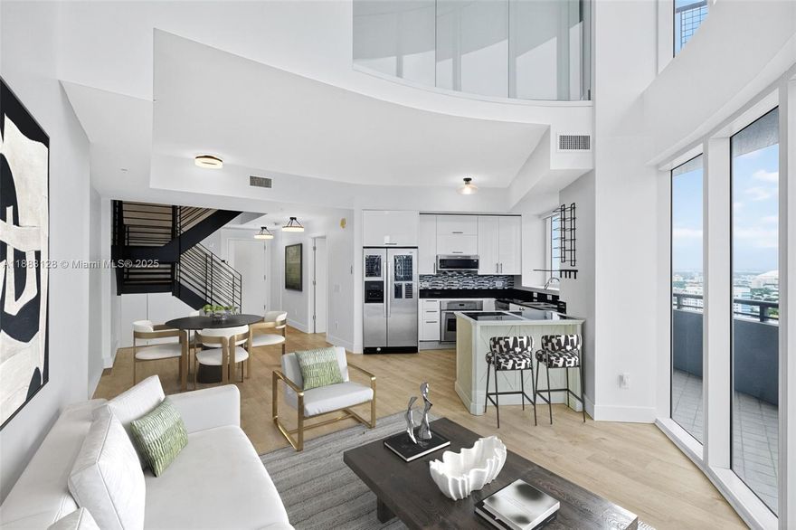 Welcome to Infinity 3026, a beautifully designed 2-story condo with 1,386 sq ft of living space, 3 bedrooms, and 3 bathrooms. This unit features 20 ft ceilings, brand new flooring, Lutron lighting, and automatic blinds. Enjoy two private balconies with breathtaking city views and spacious closets. Infinity at Brickell amenities include: a well equipped gym, sauna, COLD PLUNGE, game room, pool, business center, 24/7 security and a convenience store. This amazing location offers you quick access to everything Miami has to offer in the most walkable neighborhood in the city. Come tour the best value 3 bedroom on the market in Brickell today.