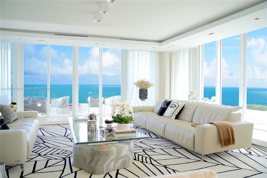 Experience this Luxury corner unit with Unobstructed ocean views in Key Biscayne.This expansive residence spans 5,207 sqft and comprises 4 beds, 4.5 baths including a staff quarter. The unit has been meticulously remodeled to perfection providing an open living, dining and family room layout. Bright and open living areas that seamlessly flow into large oceanfront terraces, perfect for relaxing or hosting guests.The master suite features a private oceanfront balcony.Gourmet kitchen with Miele appliances, custom cabinetry and sleek countertops. Private elevator access to your unit for added convenience and privacy. 5-star amenities. Private Beach Club which includes tennis and padel courts, basketball and volleyball courts, fitness Center, spa, swimming pool, jacuzzi,and direct beach access.