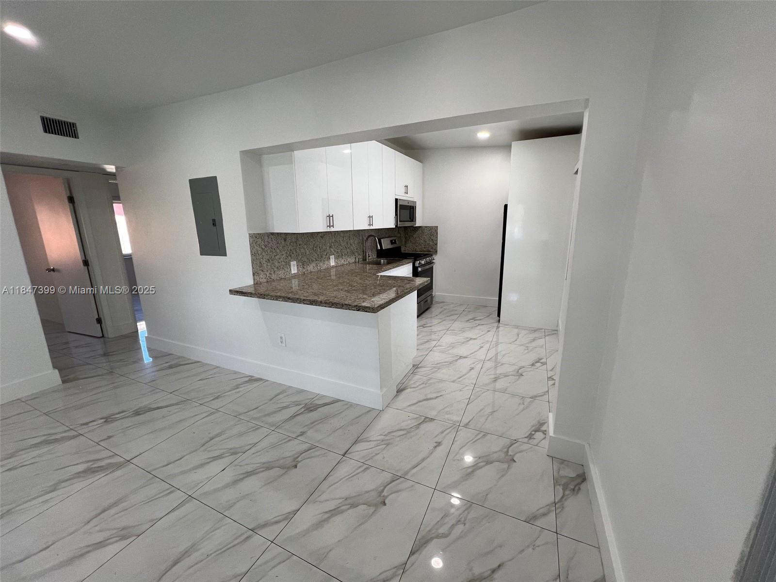 Beautiful house 3 bedroom and 1 bathrooms, available for rent in centric Hialeah area. This property features a new roof, new paint, the house is fully remodeled new appliances, new floors, new A/C, impact windows fully updated.