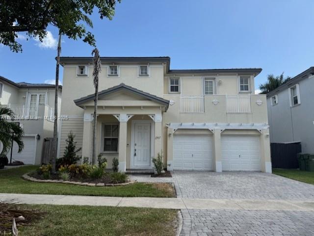 Welcome to this spacious two-story home located in the desirable Aruba at Oasis community. This well-maintained residence offers a fantastic floor plan with a generous amount of living space, perfect for a growing family. The home provides ample room and privacy. The open-concept design on the main floor creates an inviting atmosphere, with a seamless flow from the living areas to the kitchen. The kitchen is well-appointed and ready for you to create your culinary masterpieces.