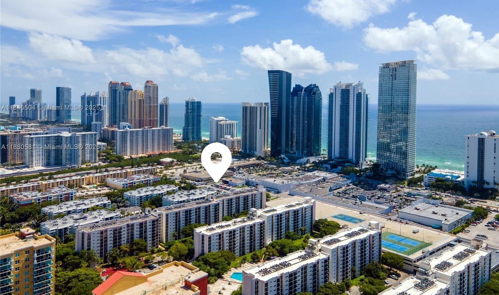 Spasiois, bright, newly renovated 2 BR/2BA apartment in the heart of Sunny Isles Beach. Move-in ready with a split floor plan, large windows, abundant storage, a brand-new central A/C. Kitchen features premium stainless appliances, granite counter, and ample cabinetry, updated baths keep it clean and modern. Amenities include heated pool, jacuzzi, gym, saunas, clubhouse, library, auditorium, BBQ stations, tennis and basketball courts, jogging path, and more. HOA includes HDTV, high-speed internet, cable, exterminator, 2 covered parking spaces. Minutes to restaurants, groceries and shops on Collins Ave, close to Aventura Mall, Bal Harbor, parks, marinas, and the fishing pier. Perfect as a primary residence, vacation home, or rental investment. You can rent from the first year.