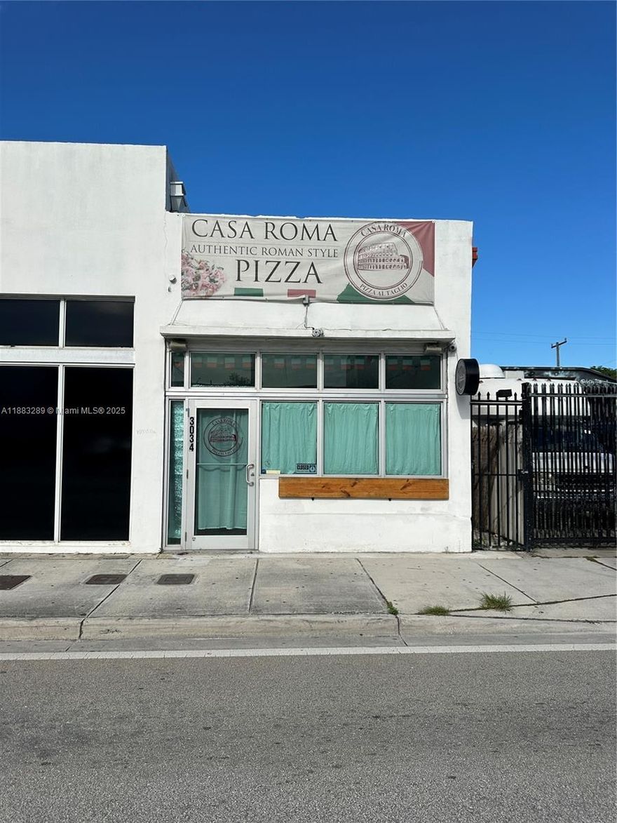 Prime 850 sqft restaurant space available at 3034 NW 7th Ave in Miami. This turnkey location comes equipped with a grease trap, hood system, and two bathrooms, making it ideal for a variety of food and beverage concepts. A private rear patio offers additional seating potential, while the property’s excellent visibility, strong signage opportunities, and high traffic count provide maximum exposure. Just minutes from Wynwood, this location offers all the benefits of a thriving corridor at more affordable rates.