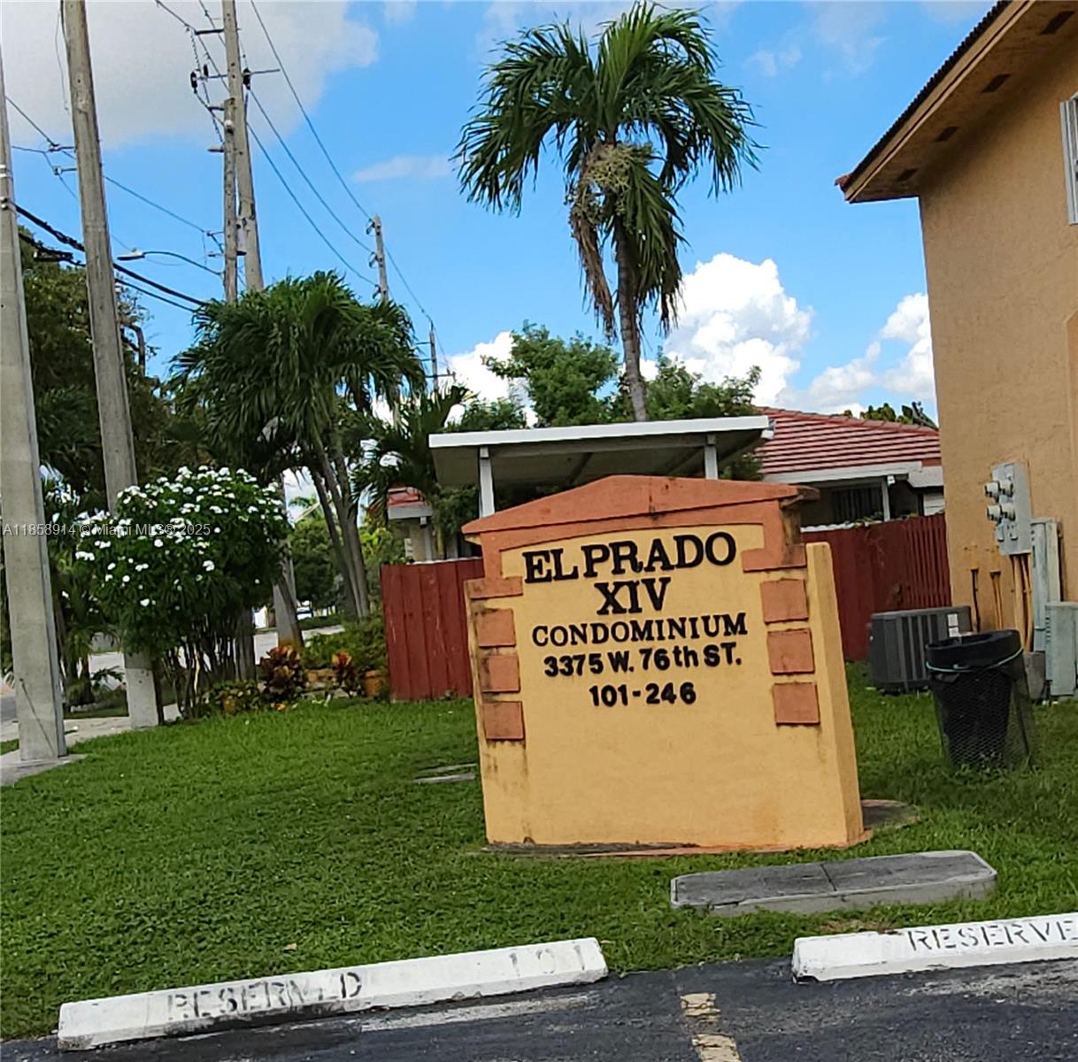 2/2 Nicely updated unit with bright natural light. Decorated with neutral tone colors, porcelain tile throughout home and tile flooring in bathrooms. Split bedroom layout. Primary bedroom (11 x 16) with bath and nice size walk-in closet. Second bedroom (11 x 10) with wall-to-wall closet. Nice size living/dining room space (19 X 12). L-shape kitchen design (19 x 12) with pantry and washer/dryer hook up, sliding glass door and balcony. *Washer and dryer not included with sale. No special assessments at this time. Accordian shutters on all windows. 2 parking spaces. Contact agent for additional information.