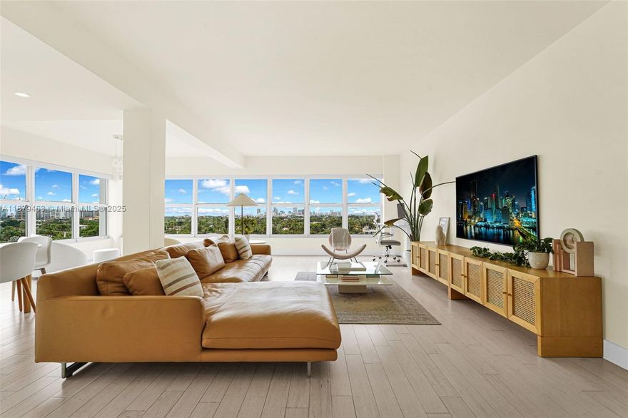 Stunning Waterfront 2BR/2.5BA at 9100 W Bay Harbor Dr #8AE — 2,002 sq ft of fully renovated luxury with sweeping water views spanning Surfside to South Beach. Soaked in natural light, this corner residence features a modern kitchen, updated bathrooms, new flooring, new A/C, updated appliances and brand new hurricane impact windows. The well-maintained waterfront building has strong reserves, a new roof (2024), new hurricane windows (2025), and upcoming pool and parking lot upgrades already fully assessed. Move-in ready.