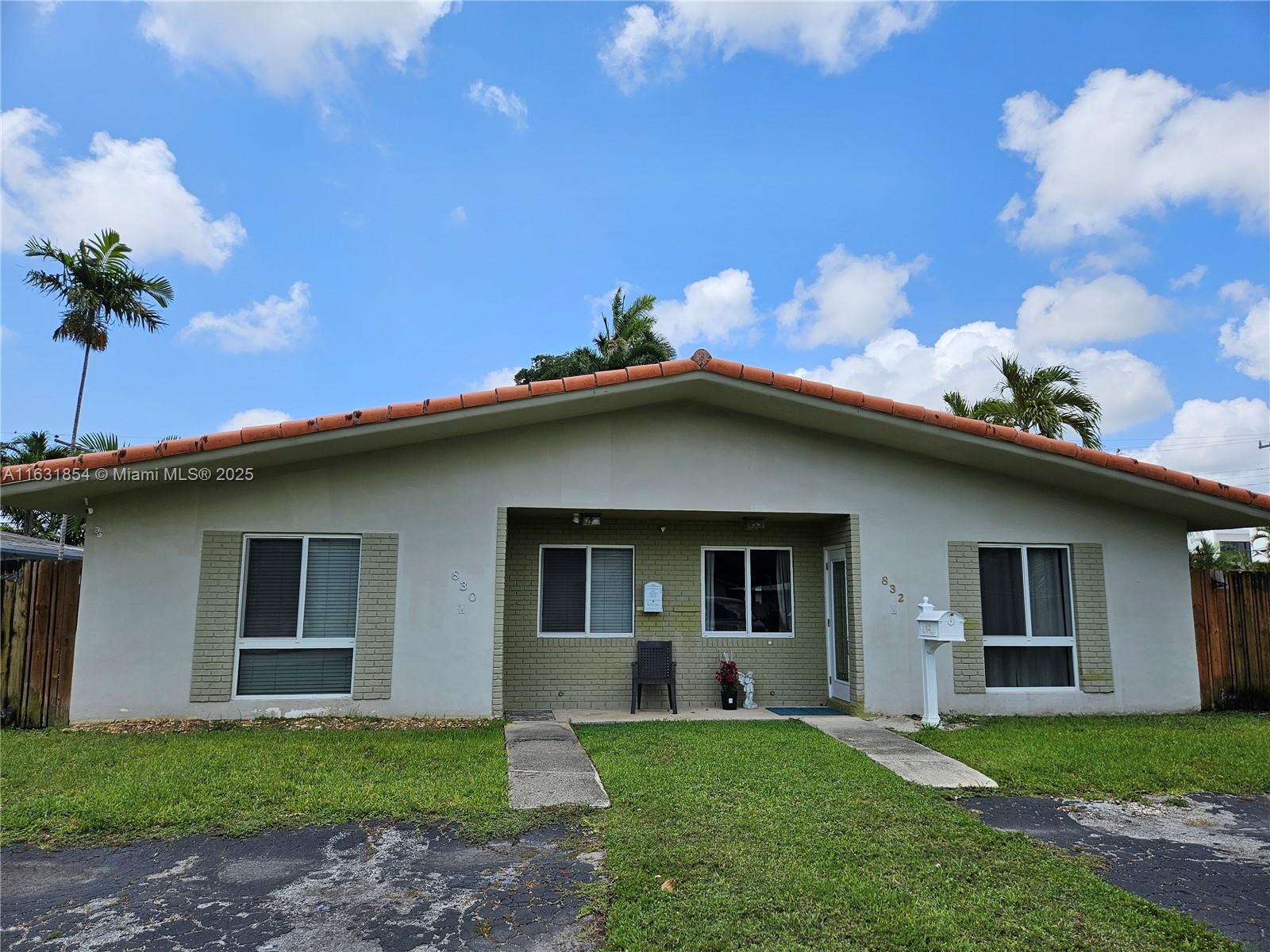 This duplex offers a good investment opportunity or an ideal home for extended families. Each side provides ample living space w/3 beds & 1 bath & laundry in units. Separate water & electric meters. Whether you're looking for a rental income opportunity or a home for multiple generations, these units offer versatility & convenience. Enjoy the luxury of a generously-sized backyard, fully fenced for privacy & security. It's an ideal space for outdoor activities, gardening, or simply relaxing in your own oasis. Conveniently close to the beach, Las Olas, FLL airport, parks & shopping. The property’s layout & location in the vibrant and sought-after Croissant Park neighborhood make it a valuable asset in today’s market.