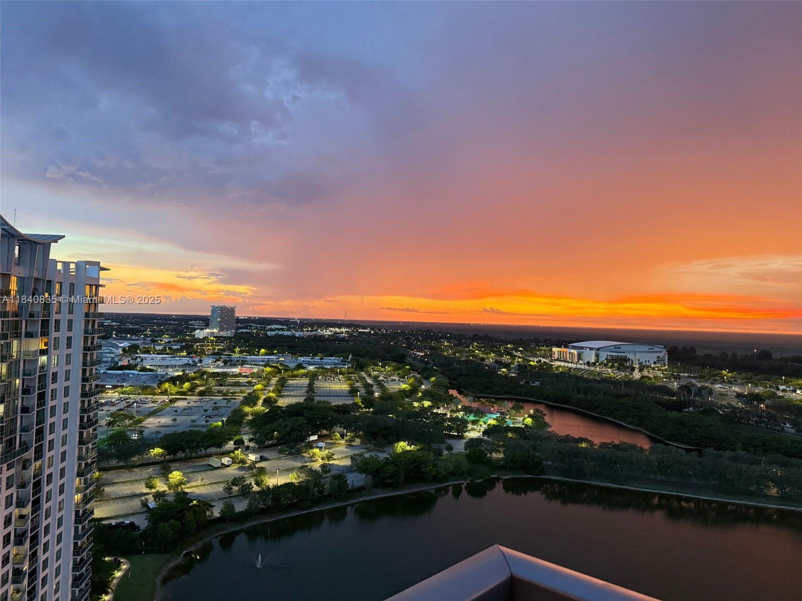 Luxury & breathtaking VIEWS of the EVERGLADES from 26th floor at the TAO located next to the Sawgrass Mall. This 1BED, 1 DEN & 2 FULL BATH works perfectly as an office or as a SECOND BEDROOM with its own FULL BATH! Open concept kitchen, Italian cabinetry, granite counter tops, SS appliances, recessed lighting & breakfast counter. Floor to ceiling impact windows. Walk in closet, elegant wood cabinetry. Take the elevator to the tropical lagoon style pool & BBQ area, fitness & massage center, tennis/pickleball courts, sauna, bar, billiard room, children's playground, putting green or walk to the world-famous Sawgrass Mills Mall for shopping, dining, entertainment or to a concert or hockey game at the Amerant Bank Arena. Easy commute to work or beaches. 24-hour security.