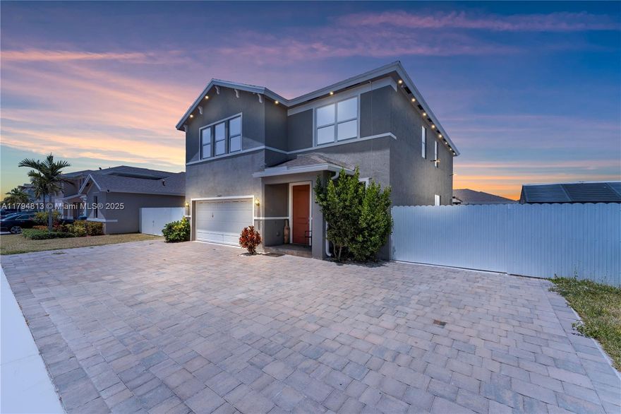 Welcome to this exceptional property, ideally located just across from the Amazon Distribution Center. This spacious 4/3/1 home features an open-concept layout, modern granite countertops, and stainless steel appliances, all set on a large 6,021 sqft lot with NO ASSOCIATION.This home presents an excellent opportunity for both homeowners and investors. The property includes a legal 1-bedroom apartment as per the original plans and a garage currently converted into a studio.These 2 units offer outstanding potential to help offset mortgage expenses or extra-income. The outdoor space provides room for a pool, a wide gated entrance to a fully fenced backyard perfect for parking a boat and RV and an oversized driveway with capacity for 6-8 vehicles