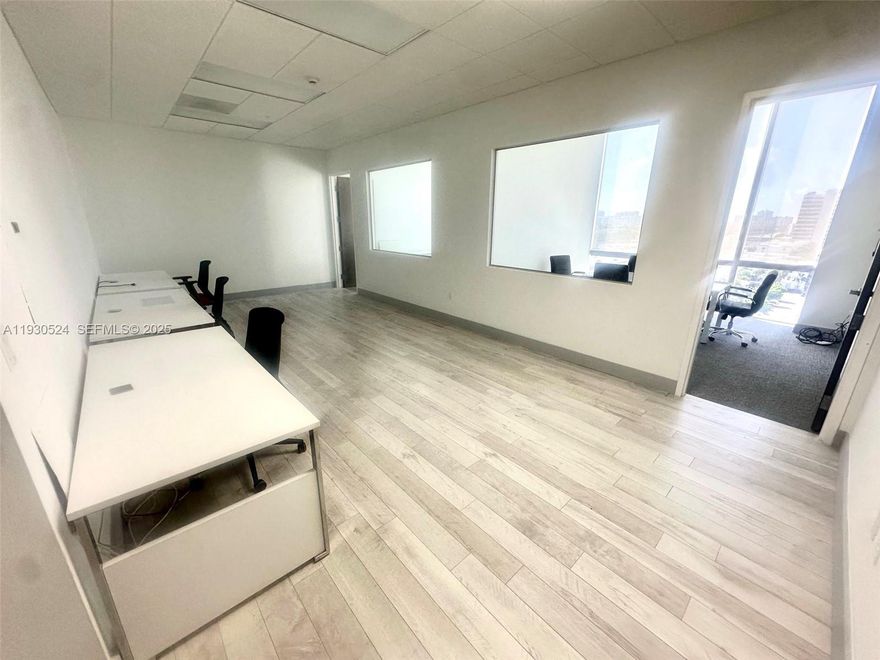 Prime Office Space Available. The office space are available furnished at no additional cost or unfurnished. Located in the prestigious Beaton Aventura Building, this beautiful office suite offers exceptional views of Aventura Mall and Biscayne Blvd. Two private offices for enhanced privacy Open work area ideal for collaboration and meetings Direct access to the Brightline Trains Aventura Station, 24-hour building access with on-site property management, Covered parking spaces available, Hurricane-resistant impact windows . This office offers a prime location with modern amenities, making it ideal for businesses seeking a dynamic, well-connected.