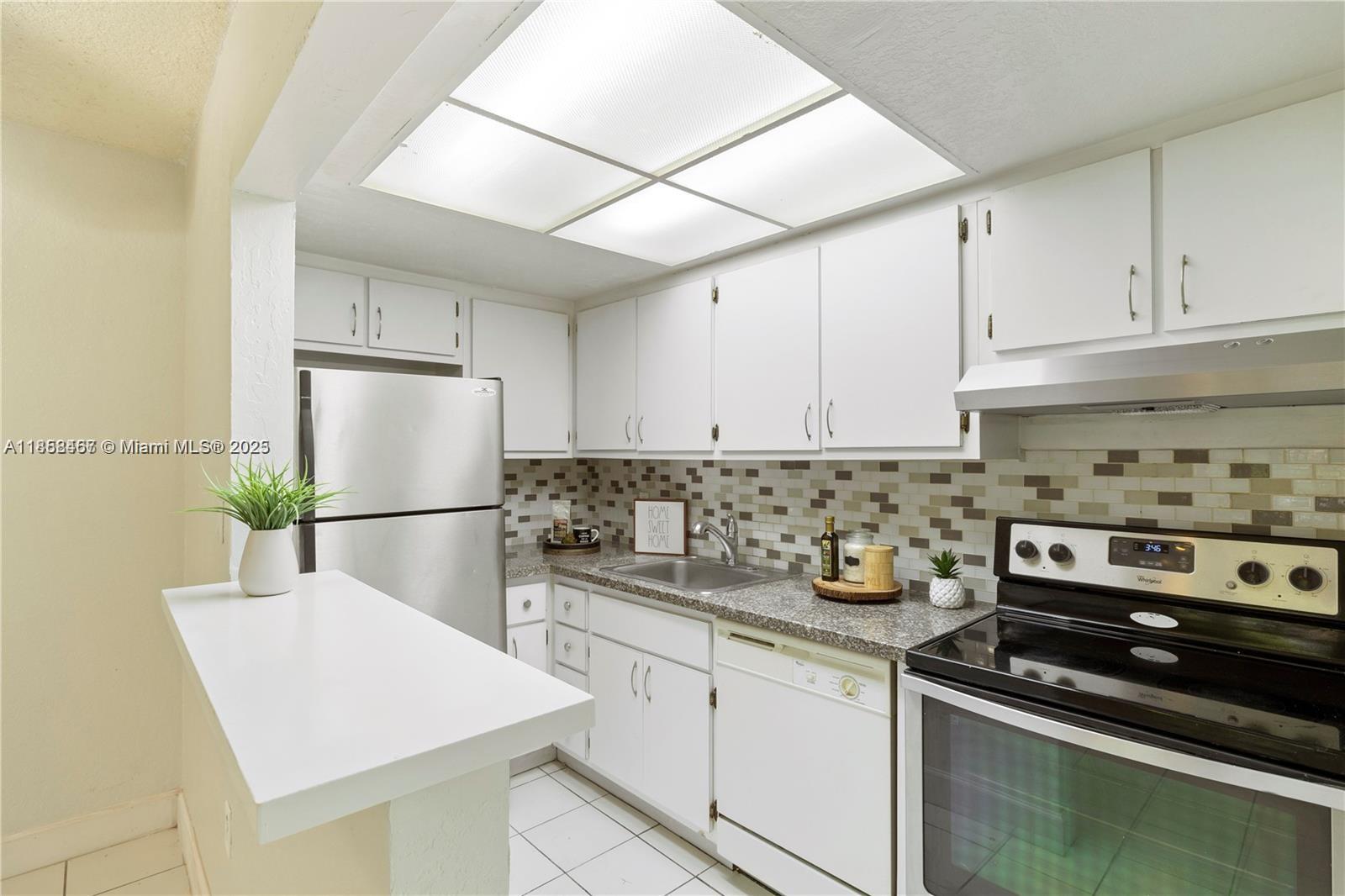 Welcome to this charming 1-bedroom, 1-bathroom apartment offering approximately 775 square feet of comfortable living space, featuring a recently updated kitchen and bathroom. Nestled in a peaceful, family-friendly neighborhood, this well-maintained home perfectly blends modern comfort with a warm, inviting atmosphere. Enjoy an open floor plan, abundant natural light, a delightful balcony, and a beautifully renovated bathroom. Water is included in the rent. The community offers a refreshing pool. Landlord ONLY requires First month and security deposit.! Don't miss this opportunity to leave in a beautiful condo, near shops and main services and a nice residential neighborhood in Miami Lakes!!