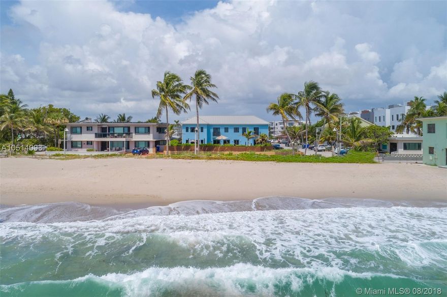 This newly constructed oceanfront home sits upon 62 ft of direct beach access . Top of the line finishes, european style chef’s kitchen and an entertainers dream deck makes this an oceanfront gem.  Located in the quiet section of North Hollywood Beach, this 4 bedroom, 4 bathroom double lot can serve as both a family home or a vacation rental.