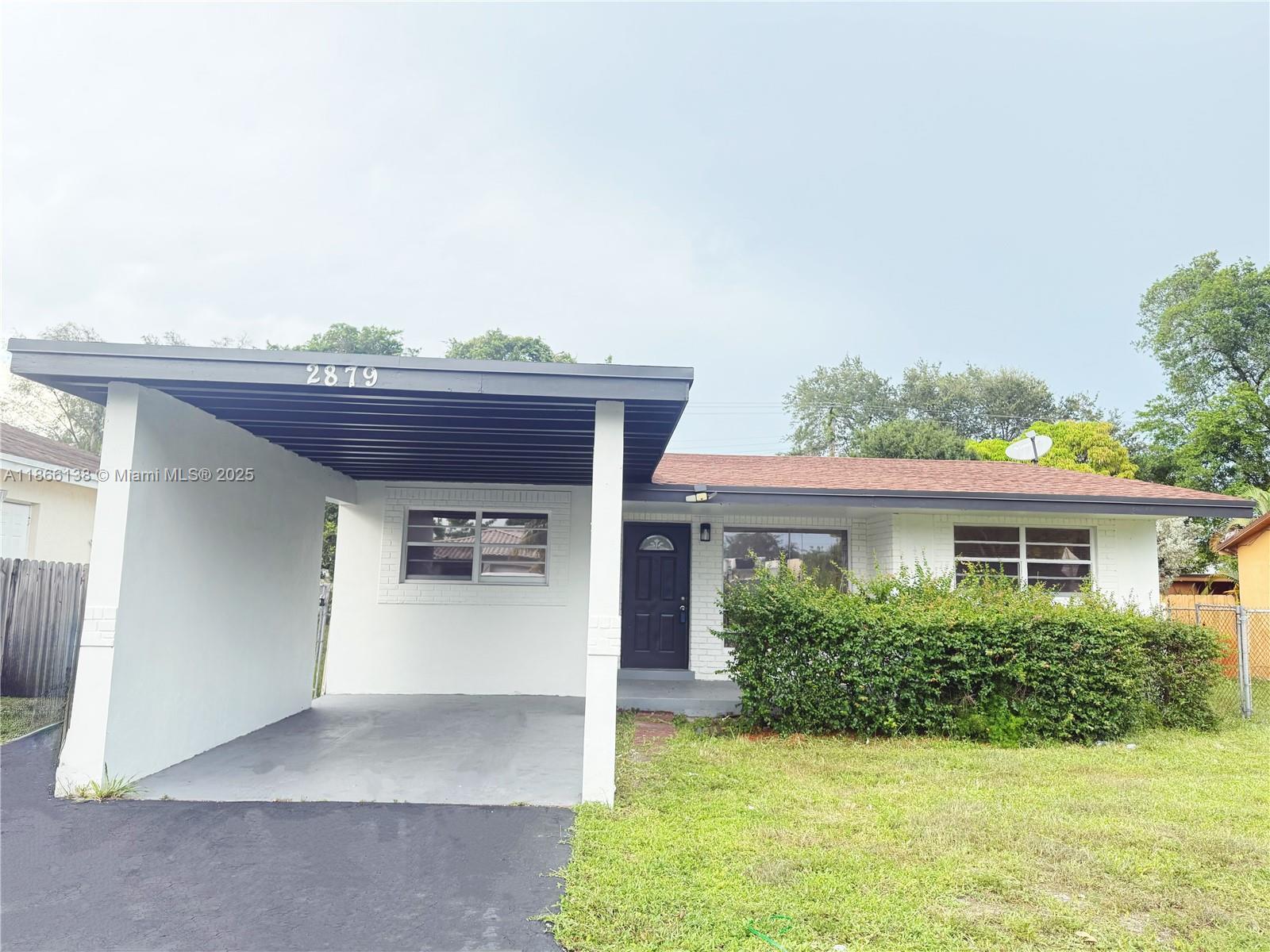 Completely Updated 4 bedroom 2 bathroom house. Great location right off sunrise and I 95. Circular Driveway have space for many cars. Freshly painted ready to move. Updated kitchen with real wood cabinet and granite countertop, stainless steel appliance. Updated bathrooms. All new LVP floorings. New crowing moldings, Baseboard. Newer roof 2019. Backyard is across the street from the Roosevelt Gardens Park.