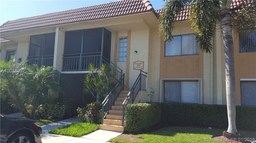 Outstanding Location - Investor Opportunity! This move-in condition condo offers 1,225 sq ft of living space with a large open living room, newly remodeled kitchen, 2 bed, 2 bath, walk-in closet, wet bar, screened patio and porch with an additional storage room plus washer/dryer unit inside, and a community pool that is walking distance from unit. Enjoy the Bonaventure Town Center Clubhouse with many amenities including: bowling, gym, sauna, tennis, basketball court, skating room, and large pool areas.