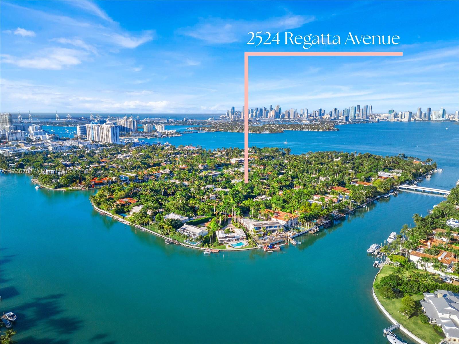 Property for Sale at 2524 Regatta Ave, Miami Beach, Miami-Dade County, Florida - Bedrooms: 4 
Bathrooms: 4  - $6,900,000