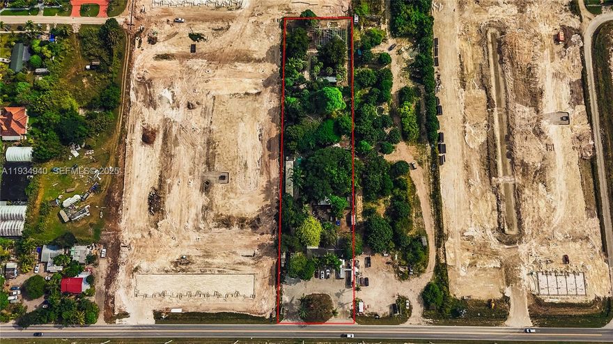 LAND IN THE PATH OF PROGRESS-HOMESTEAD 1.9 acres plus a potential of an additional 5 acres A GRAND TOTAL
OF 6.9 ACRES ( additional cost 5 MILL) in a rapidly developing area where major developers have already
acquired land and begun construction of townhomes over $300,000. Water and Power and a paved two lane street
in place... This is a rare opportunity to secure land in the path of growth with strong upside potential. IDEAL FOR
INVESTORS, DEVELOPER..