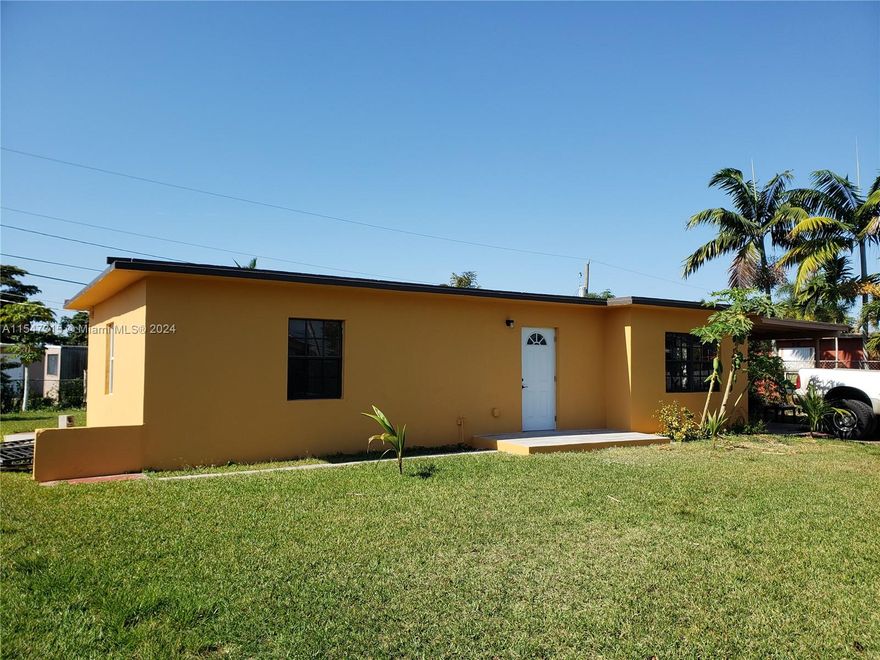 Lovely remodeled 2 Bed 1 Bath home with new terrace, laundry. central AC. large backyard. Complete fenced back yard and front yard. Please contact agent for details and viewing instructions. Side yard for RV not included in rental.