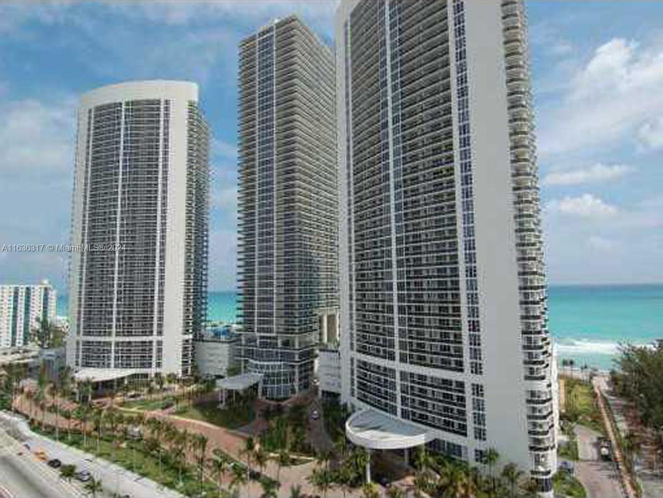 Rental Property at 1800 S Ocean Dr 1606, Hallandale Beach, Broward County, Florida - Bedrooms: 2 
Bathrooms: 1  - $4,500 MO.