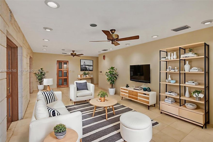 THE MOST UNIQUE PROPERTY IN HIALEAH! Rare opportunity to own a double-lot property in the heart of Hialeah (33010), zoned by the City of Hialeah for home office use, allowing the buyer to legally operate a business from the property. This versatile property is ideal for a live-work setup, offering the ability to establish a business on the first floor with residential living on the second floor floor (buyer to verify specific use and build-out requirements). The expansive double lot provides ample parking and outdoor space, making it perfect for clients, employees, or multiple vehicles. Centrally located with excellent access to major roads, retail, and services, this property presents a unique opportunity for entrepreneurs or owner-operators seeking to live and work in the same location in one of Hialeah's most desirable and active areas. This property boasts many unique, luxurious and tech related enhancements that make it special including an elevator, roll down hurricane shutters, marble, and sub zero refrigerators just to name a few. You must see it! Serious buyers please schedule your private appointment, proof of funds is required to confirm your showing.