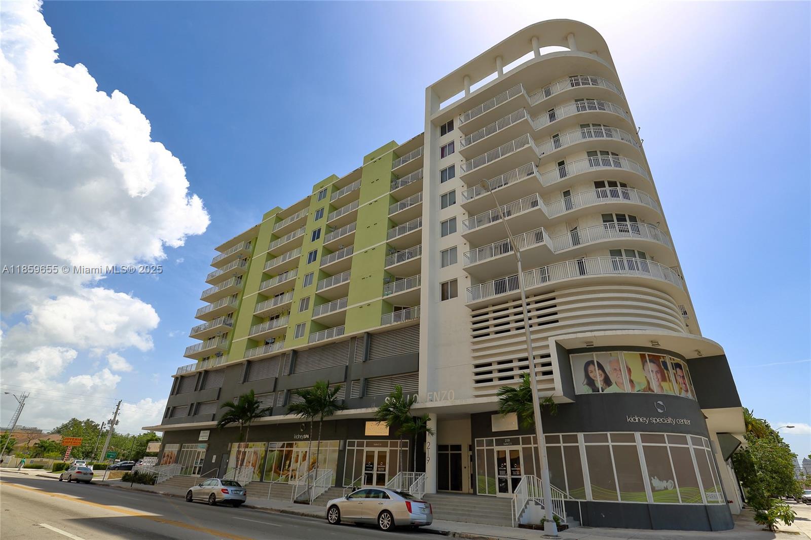 3 bed/ 2 bath corner unit at The San Lorenzo Condominium. Large wraparound balcony, washer/dryer, storage, and assigned covered parking space. The building offers secure access, a gym, pool, BBQ area, and guest parking, excellent location, close to Marlins Stadium, Brickell, Downtown, Jackson Memorial Hospital, and more.