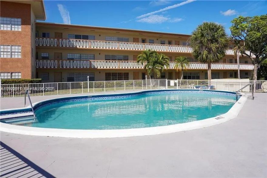 Excellent location! Walking distance to shopping plazas, restaurants, supermarkets, parks and a few minutes away from the beach. Close to major highways and public transportation. Great opportunity for investors. Tenant occupied until February 14, 2026, at $1650/month and is willing to stay. Very spacious 1 bedroom 1 bath, tile floors,.1 assigned parking space. Amenities include pool and gym. Corporate buyer is ok. No age restrictions.