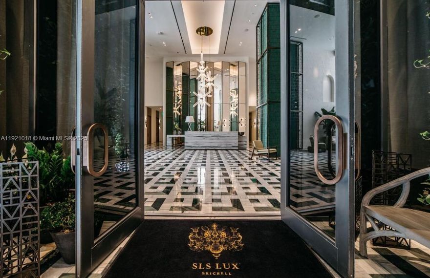 Luminous 1 bedroom plus deN, 2 bathrooms unit at amazing SLS LUX in Brickell. High end appliances, tile floors, floor-to-ceiling windows and open balcony with panoramic view of downtown Miami. The amenities at SLS Lux Brickell include three pools, two hot tubs, a poolside bar, BBQ area with summer kitchen, a lighted tennis court, a fitness center, a full-service spa, full-service concierge service, two club rooms, children’s playroom, and more.
Valet complementary