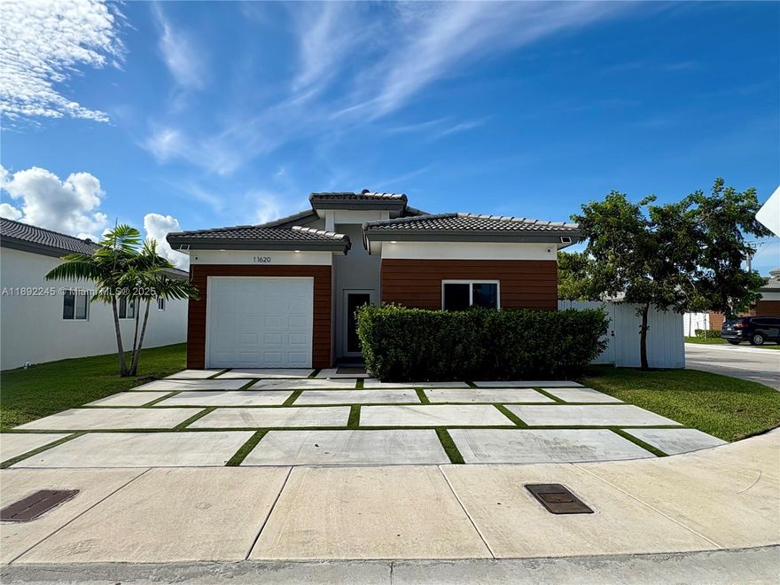 Welcome to 11620 SW 241 St- 2022 construction 4 bedrooms, 2 baths, single family home move-in ready. Stainless steel appliances & granite countertops, fenced backyard. Near top ranked schools, Turnpike highway 2 min away, supermarkets.
$4250 monthly rent + security deposit equal to one month's rent. Pets considered with landlord approval. Internet included. Don't miss the opportunity of living in this beautiful home.