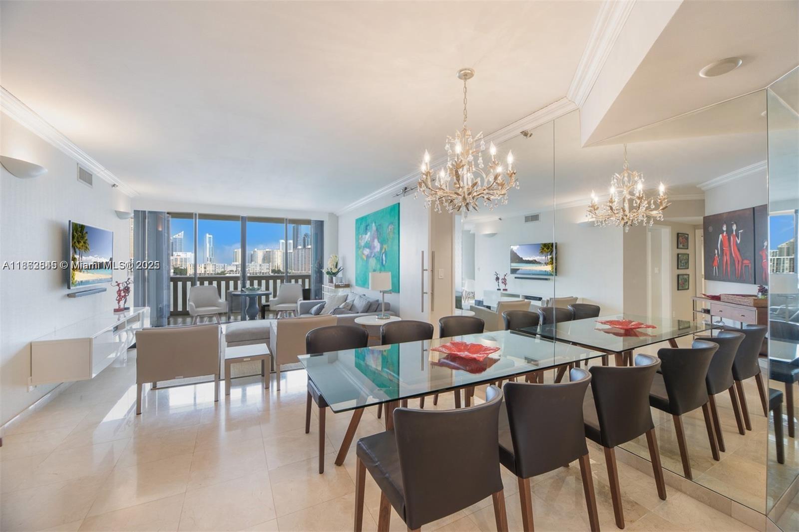 Beautifully furnished 3 bedroom unit with the most impressive view. Step in and be wowed by the water view. Tastefully furnished. Perfect community for tennis lovers considering there are over 16 tennis courses. Walk in closet. Updated kitchen. Valet. Spacious master bedroom. Large balcony.
Come and fall in love with this condo!