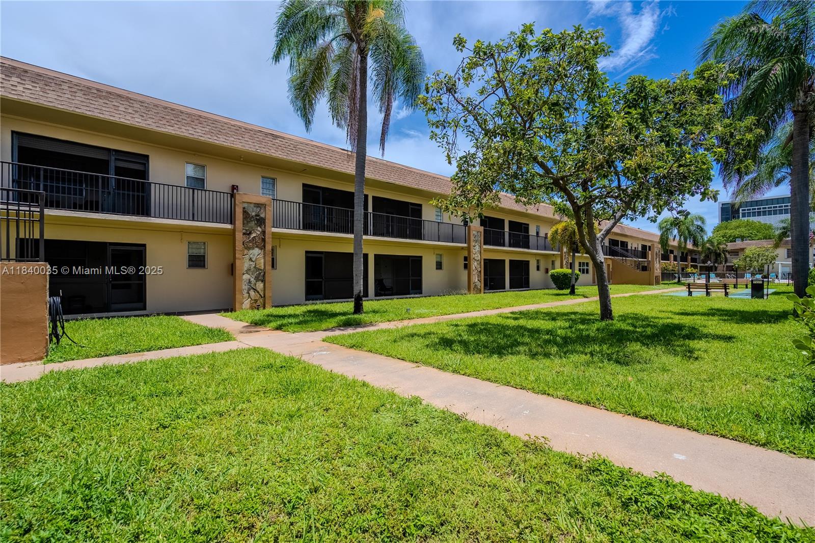 Bright and spacious 3 Bed / 2 Bath unit located in the heart of Hallandale Beach. This charming unit features an open layout, tile floors throughout, and plenty of natural light. Situated within a quiet, well-kept 2-story condo with a serene, private atmosphere. Enjoy walking distance to supermarkets, Gulfstream Park, dining, and just minutes from the beach and Broadwalk. Community amenities include a pool, recreation room, shuffleboard, assigned parking. Excellent opportunity in a sought-after location! Perfect Investment Property