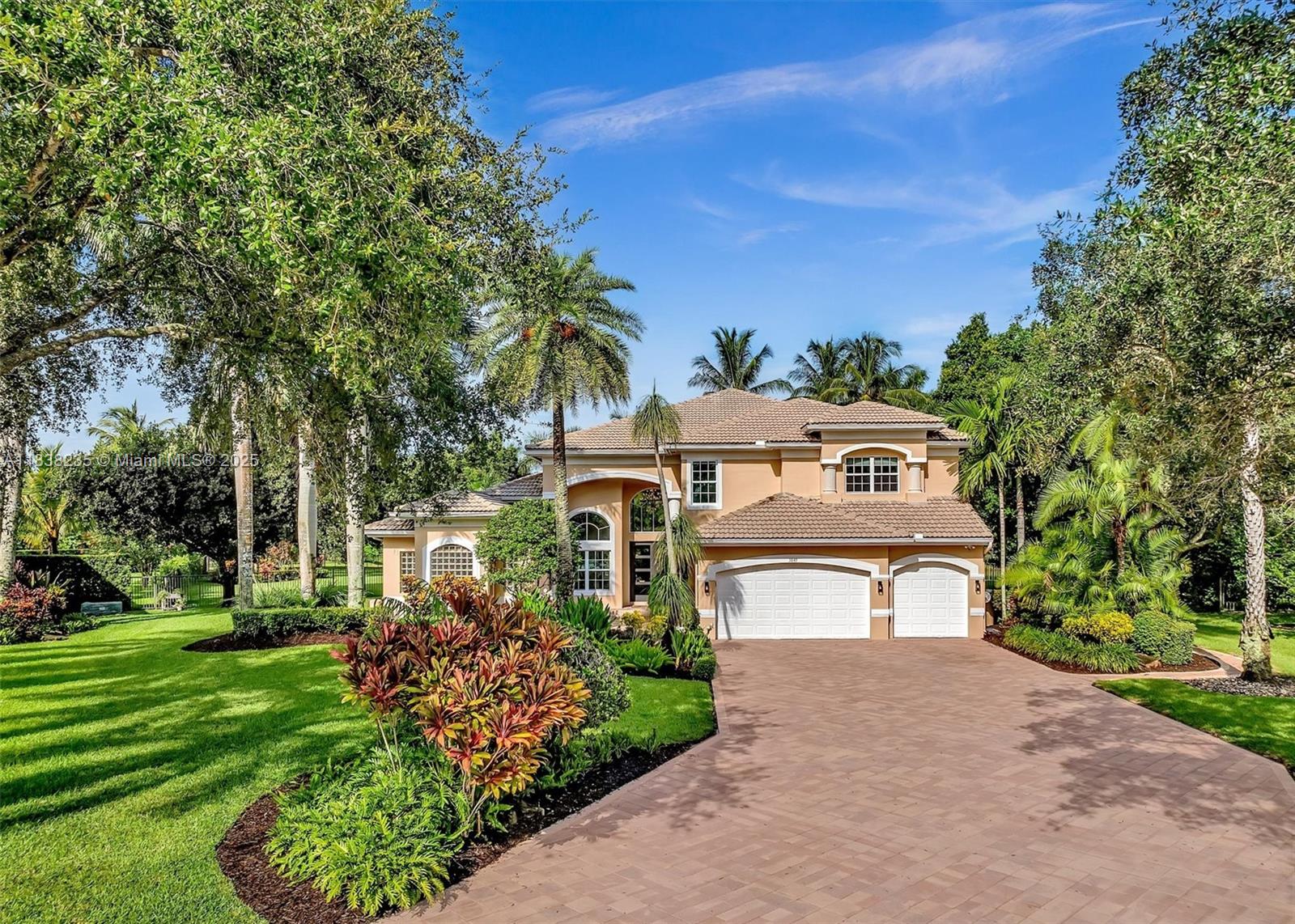 Set in prestigious, tree-lined enclave of Long Lake Estates, this stunning 5 BED/5 BATH + OFFICE + LOFT residence sits on 1.18 PRIVATE ACRES w/tranquil WATER VIEWS. Step inside to soaring ceilings, grand spaces, and abundant natural light. CHEF'S KITCHEN with large center island, custom cabinetry and quartzite overlooks the informal dining and family areas. LUXURIOUS MASTER SUITE offers sitting area, custom closets, and spa-like bathroom. The striking MAPLE and GLASS STAIRCASE complements the fine finishes throughout, including marble flooring, crown molding and impeccable detailing. Outside, enjoy a sprawling paver patio, freeform pool, lush landscaping and EXPANSIVE YARD. IMPACT WINDOWS/DOORS. 3 car garage has slate flooring and storage. Driveway that can fit 10 additional cars.