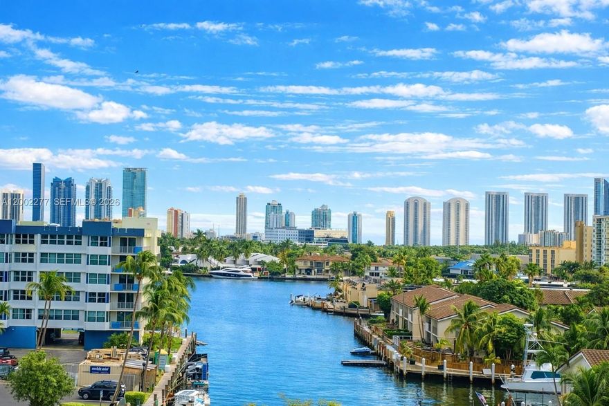 Top-floor residence in a boutique building just steps from Oleta River State Park and minutes from Sunny Isles Beach. Enjoy east-facing canal views with skyline exposure toward Sunny Isles. This 1,190 SF unit offers a private, low-density living experience with only a few residences per floor. Strategically located with immediate access to US-1 (Biscayne Blvd), Collins Avenue, and easy to get Interstate 95, connecting you within minutes to Aventura, Miami Beach, and beyond. Close proximity to Aventura Mall, shopping centers, restaurants, supermarkets, and parks. Boutique building lifestyle surrounded by high-end developments, offering strong value for the location. Two assigned parking spaces, rare for the area. Building has reserves in place. Seller to cover current special assessments at closing. Rentals allowed immediately.