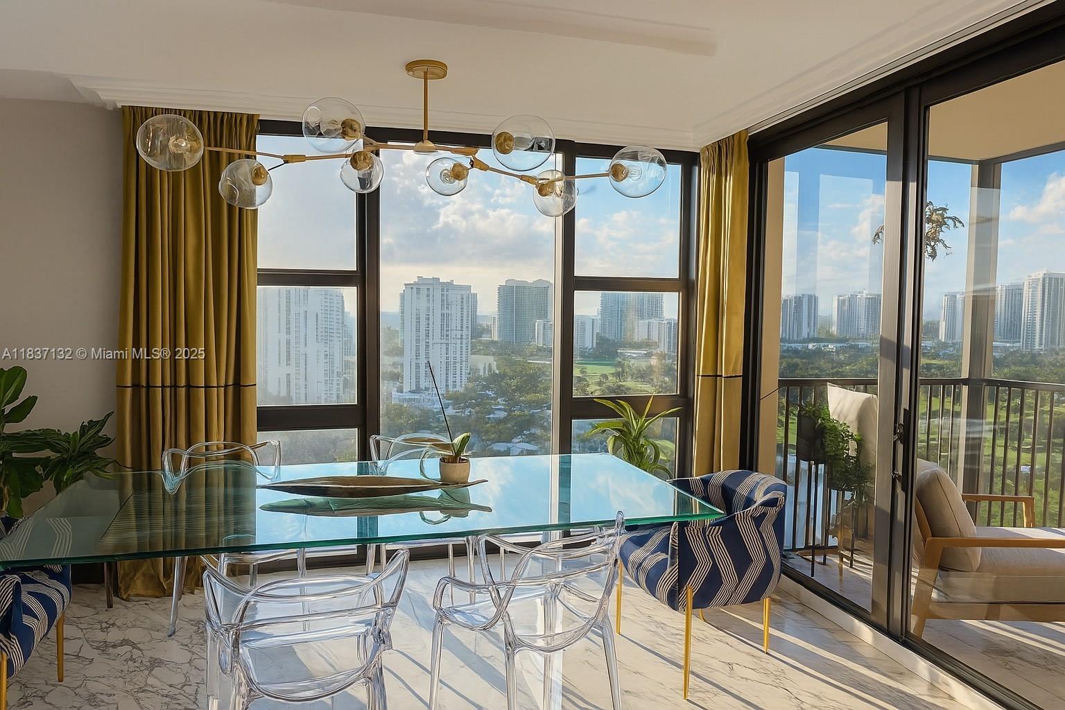 A brilliantly refreshed 2 bedroom, 2-bathroom corner unit offering panoramic views—from morning light to vibrant cityscapes visible through brand-new, permit-approved hurricane proof windows. This fully renovated apartment blends luxury and compliance, with every upgrade executed under valid permits. The open concept living and dining area flows seamlessly into a stylish kitchen featuring contemporary finishes. Located in a gated, recently remodeled building, the community offers enhanced security with 24/7 guard service, ensuring peace of mind. Convenience is paramount: you're just steps from the mall, grocery stores, and major freeways—ideal for commuters and shoppers alike. With high-end finishes, abundant natural light, and prime location, this unit is a perfect urban sanctuary.