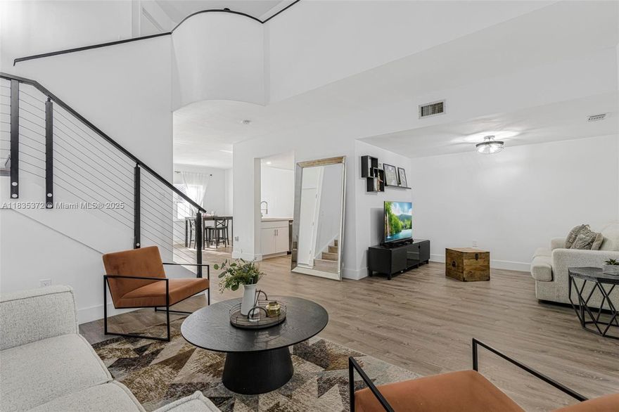 Fall in Love the Moment You Walk In!
This beautifully remodeled townhouse in the sought-after Adagio at The Hammocks community is a true gem!
Featuring high ceilings both upstairs and downstairs, this spacious home is filled with natural light and a modern, open feel.
No carpet – sleek laminate flooring throughout
Fully remodeled bathroom and kitchen with brand-new stainless steel appliances Accordion shutters throughout for peace of mind A/C is only 4 years old.
The property is in move-in ready condition – just bring your most qualified buyers
Located in a community that offers fantastic amenities:  Pool, Tennis Courts, Dog Park , Beautiful Green Spaces
This one won’t last – it truly shows like a model home.