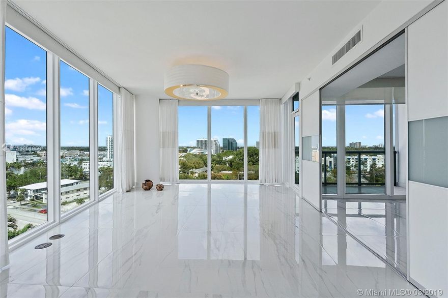 Spectacular unit at the Blue. Spacious 2 bedrooms 2.5 baths. Recently painted. Bright & light, new floors. Corner unit. Professionally designed unit.  2 tandem parking spaces & storage included. Don't miss! Also AVAILABLE FOR SALE.