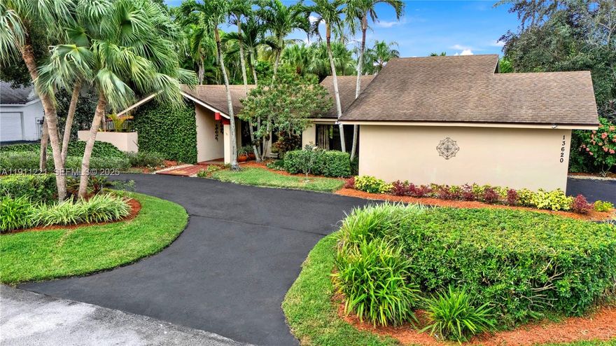 Beautifully maintained 4-bed/2½-bath home offers the perfect blend of comfort, style & S. Florida charm. Nestled in Miami’s sought-after Falls Mall area neighborhood, this elegant home offers spacious living/family rms open to a designer tropical landscaped backyard w fruit trees & sparkling pool, creating a seamless flow for relaxation & entertaining.Home features huge windows-natural lighting, plenty of storage space & closets, large chef’s delight kitchen w rich wood cabinetry, center island, & SS appliances overlooking pool terrace areas-perfect for gatherings w family/friends. Enjoy BBQ brick grill & expansive patiol+private courtyard areas on 16,000sf+ lot. Large 2-car garage w custom cabinetry, utility sink + attic storage areas. Park Boat/RV. Near great schools,parks,dining + more.