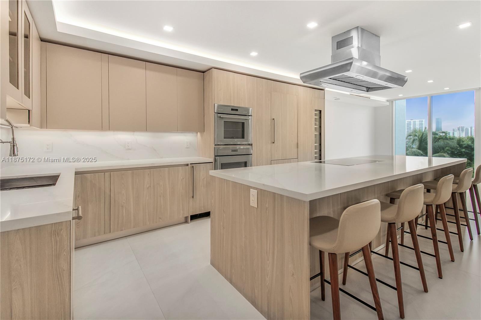 Step into this tastefully renovated 3BR / 3.5BA residence with top-of-the-line finishes. Features include a spacious den, two private balconies, full laundry room, and sleek 4’x4’ matte porcelain flooring throughout. Designer upgrades include dropped ceilings with linear vents, Italian doors and hardware, a European gourmet kitchen, and all new appliances.
Enjoy the convenience of 3 deeded parking spaces and a large storage unit.
Resort-style amenities include 2 fitness centers, 2 pools, 3 tennis courts, pickleball, spa with sauna & steam, children’s playroom, social lounge, café, gated entry, 24-hr concierge, and valet for guests.