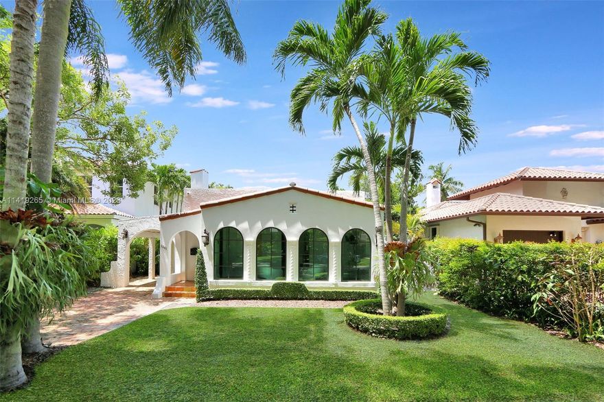 An absolutely stunning home with a spectacular guest house! This property features all impact windows and doors, high end appliances and finishes, Sub-Zero refrigerator, calacatta marble countertops, solid walnut cabinetry, solid hardwood floors, high ceilings and showroom quality bathrooms. The property is also situated on prestigious Sorolla Avenue, just a stone's throw away from the Coral Gables Country Club & Granada Golf Course!