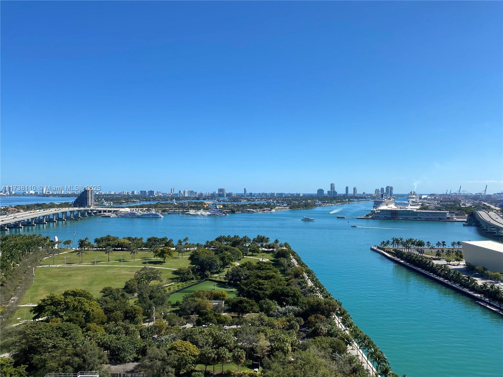 Be sure to view the video walkthrough tour of this unit. Direct Biscayne Bay view full 3-bedroom, 3-bathroom residence at 900 Biscayne Bay Condo. Offering a private elevator entrance and breathtaking direct bay views, this unique flow-through floor plan provides both east and west exposures ensuring plentiful natural light exposure throughout the day. At 900 Biscayne, residents enjoy world-class amenities, including a state-of-the-art fitness center with classes, two resort-style pools, and personalized service from the 900 Biscayne staff. The central downtown location is a 3 minute walk away from the shops and restaurants at Miami World Center, and is less than 10 minute drives to Miami Beach, the airport, Brickell and Coconut Grove, Midtown, the Miami Design District and Wynwood.