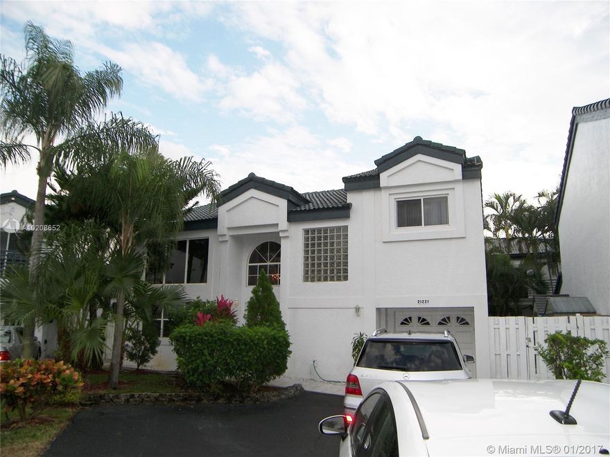 Beautiful community of San Simeon Homes 3Bed 2 1/2 Bath with Garage.  Close to all major Airports, Highways & Beaches.  One of the best community to live close to Aventura, Sunny Isles, Hallandale and Hollywood. 24hr manned security. Community Swimming Pool, Tennis & Basketball Court, Gym, Play Room and Theater.
Great investment property