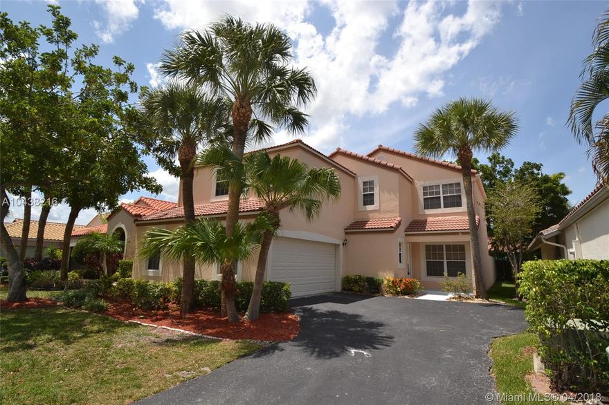 Welcome to 6175 NW 77th Pl Parkland FL 33067

Don't miss out on this lovely home! This property features a two-car garage, recessed lighting, and tile and hardwood throughout the interior. The kitchen is equipped with granite countertops and stainless steel appliances. The master bathroom provides a dual vanity sink and a walk-in shower. Relax or cook out on the patio in the fenced backyard. The HOA provides access to a pool as an amenity for your enjoyment.