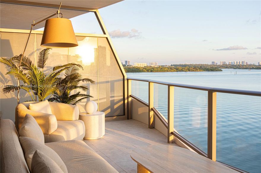 Live in one of a kind condo in an amazing boutique building at one of the safest neighborhoods in Florida.Located a few blocks away from one of the best public schools (A+) in the Miami-Dade area.Plenty of space this stunning brand-new 2/bed+den unit at Onda Residences has been thoughtfully transformed into a full 3beds/3baths, w/ walk in closets and  exquisite wide plank white oak wood flooring throughout.Fully equipped Snaidero kitchen w/ top-of-the-line Miele appliances.Bathrooms designed w/ Statuarietto marble, private elevator, service entrance, spacious balcony features floor-to-ceiling impact windows that showcase breathtaking views of the bay. Private marina slip (available 45-foot boat slip).Onda offers upscale amenities including a stunning rooftop pool, Technogym, Wellness Spa.