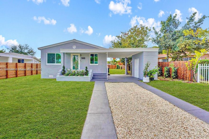 OPEN SAT. ABSOLUTELY GORGEOUS & COMPLETELY REMODELED HOME in Prime North Miami. Lovely Curb Appeal, High Ceilings, Bright Natural Light, Open Floor Plan. Truly Incredible Home, Each Detail Done with Excellence. HUGE FENCED LOT with COMPLETE PRIVACY. New Everything! ENDLESS UPDATES: ALL IMPACT WINDOWS AND DOORS, Brand New Bath and Kitchen (2022), NEWER METAL ROOF '20, New Fence '22, GORGEOUS ORIGINAL WOOD FLOORS, ALL UPDATED PLUMBING, AC '19, Electric, Water Heater '22 and Freshly Painted Inside and Out (2025)... MOVE RIGHT IN! Super Safe Neighborhood, Absolutely PERFECT, Right Off of i95, Easy Access to Everything. EXCELLENT Location: 9 Mins to Wynwood/Miami Design, 11 Mins to Brickell, 8 to Whole Foods, 14 Mins to Beach & 15 Mins to Miami International Airport & Aventura Mall. Call Today!