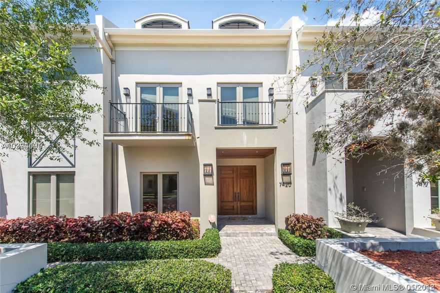 Located in South Miami, walking distance from shops, dining, and parks. This tri-level townhome sits inside the gated community of the Townhomes at Oak Lane and features 3BD/2BA/1HBA, 4 parking spaces, impact windows & doors, volume ceilings, gourmet kitchen with Miele & Wolf appliances, upgraded modern railings & floors, basement bonus room, and a backyard to entertain guests. Landlord is currently in the process of installing elevator.