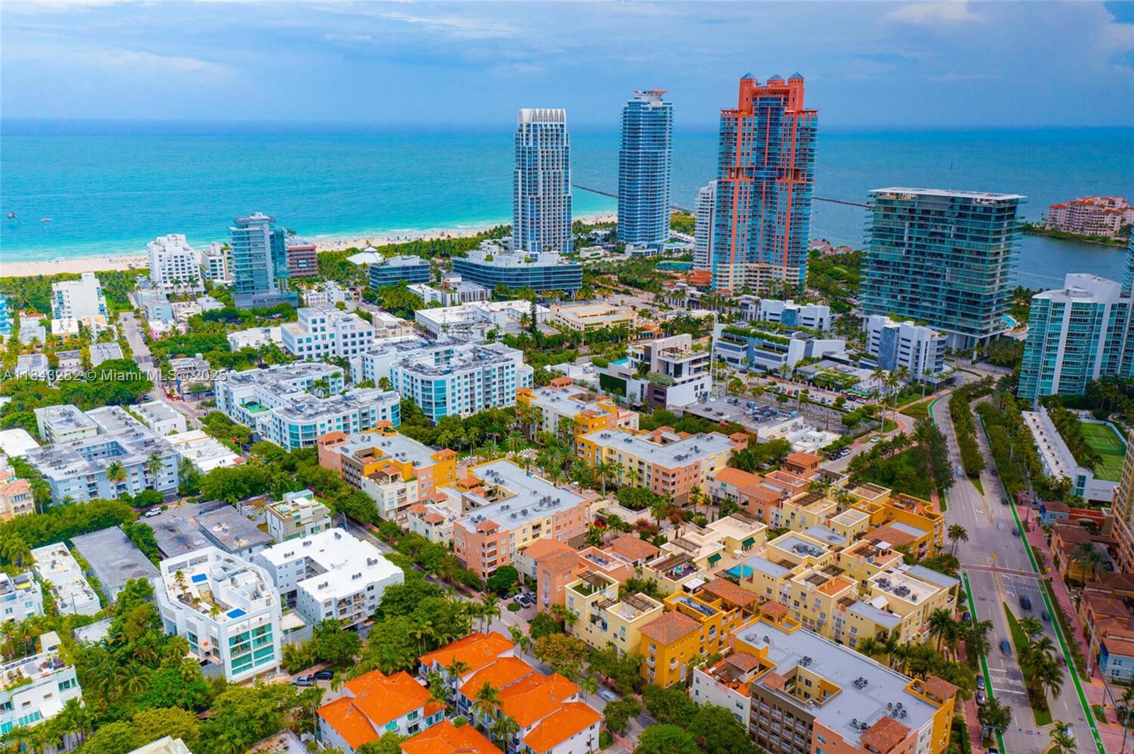 One of Kind- bright- airy 2-bedroom, 2-bathroom Courts At South Beach Condo in the heart of South of Fifth! Beautifully designed unit features a spacious open floor plan with modern finishes throughout. Kitchen boasts stainless steel appliances, granite countertops, and ample cabinet space. Master bedroom with ensuite bathroom with a luxurious soaking tub and separate shower. Second bedroom is perfect for guests or office. Enjoy ocean breeze from private balcony overlooking city. Three outdoor spaces! Pet-friendly building offers two pools, fitness center, and 24 security. Steps away from beach, shopping, dining, and entertainment. Don't miss out on fantastic opportunity for own piece of paradise in SOF Miami Beach! Note-Virtually Staged Rooms at end of pics for room ideas.