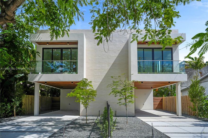 Be the first to live in this beautifully designed modern townhome with private pool, located just minutes from the Miami Design District. This 3 bedroom, 2.5 bath residence offers 1,977 thoughtfully designed total sq ft, featuring a sleek, open-concept layout and a designer kitchen equipped with high-end appliances.
Built nearly 12 feet above sea level in the highly sought-after Buena Vista neighborhood, one of Miami's highest natural elevations, this home is not in a flood zone and is fortified with hurricane impact windows and doors for added peace of mind.
Enjoy close proximity to Wynwood, Midtown, and Miami Beach, while living in a quiet residential setting with unmatched access to the city’s best dining, shopping, and culture.