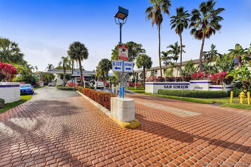 PERFECT SPACIOUS FAMILY HOME IN SAN SIMEON COMMUNITY. 3BD AND 2.5 BA + GARAGE CONVERTED TO DEN. NEW KITCHEN WITH GRANITE COUNTER TOP AND STAINLESS-STELL APPLIANCES. ALL CERAMIC TILE . NEW ROOF 2018. 3 PARKING SPACES OUTSIDE. GREAT GATED COMMUNITY WITH SECURITY. CLOSE TO AVENTURA MALL, SUNNY ISLES, 1-95, FLORIDA TURNPIKE & BEACHES. EASY WALK TO COMMUNITY POOL, TENNIS COURT, CLUBHOUSE INCLUDES EXERCISE ROOM, BILLARD AND PING PONG. NO FINANCIAL CONTINGENCY AND APPRAISAL.